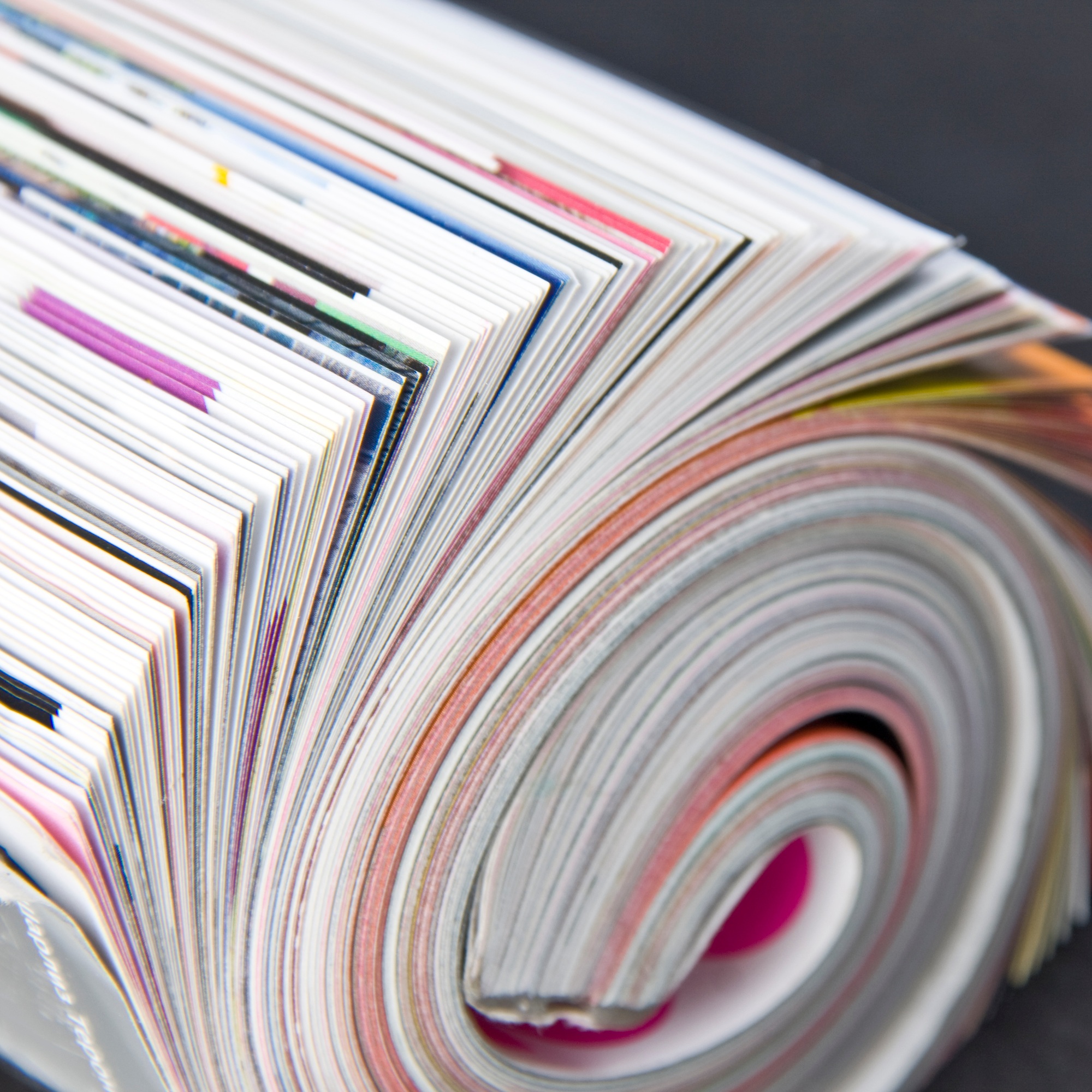 rolled up magazine